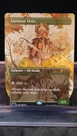 MTG Secret Lair Encyclopedia of Magic the Gathering Llanowar Elves RARE - Image 1