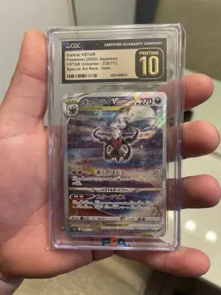 CGC Pristine 10 Darkrai VSTAR 228/172 SAR VSTAR Universe Holo Pokemon Card JPN - Image 1
