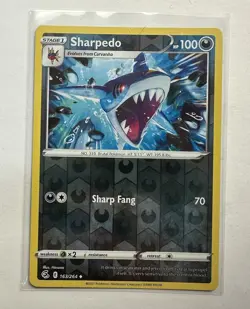 Sharpedo 163/264 - Fusion Strike - Reverse Holo - Uncommon - Pokemon - LP - Image 1