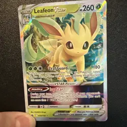 Leafeon VSTAR 014/159 Crown Zenith Ultra Rare Holo Pokemon TCG Card NM - Image 1