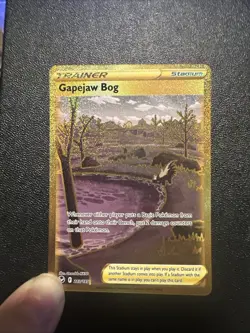 Pokemon TCG Gapejaw Bog Silver Tempest 213/195 Secret Rare NM. - Image 1