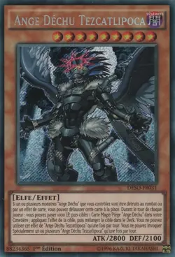 Yu Gi Oh ! Ange Dechu Tezcatlipoca DESO-FR031 Secret Rare en Francais - Image 1