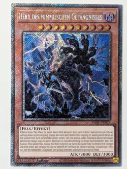 Herr des himmlischen Gefangnisses RA03-DE029 Platinum Secret Rare DE NM YUGIOH - Image 1