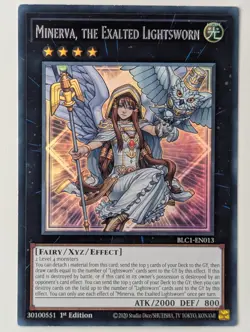 Minerva, die erhabene Lichtverpflichtete BLC1-EN013 Ultra Rare EN EX YUGIOH - Image 1
