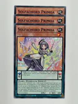 Yu Gi Oh - 3x DOOD-EN021 Solfachord Primoa - Common - Image 1