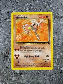 Pokemon TCG Cards Hitmonlee 22/62 Fossil Rare - Image 1