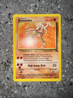 Pokemon TCG Cards Hitmonlee 22/62 Fossil Rare - Image 3
