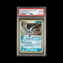 PSA 8 Suicune Gold Star 115/115 EX Unseen Forces Holo Rare Pokemon Card - Image 1