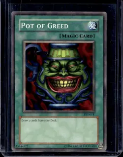 Pot Of Greed - TP3-014 - Common - YuGiOh Card - Error Gold Stamp Unlimited - Image 1