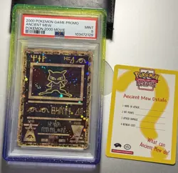 2x SWIRLS 2000 Poke Game Movie Promo Ancient Mew PSA 9, promo card, graded guard - Image 2