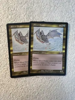 Magic - X2 Silver Drake - Planeshift - Gold - MP - MTG - 💎Shinetized - Image 1