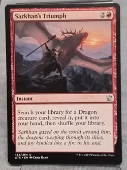 Sarkhan's Triumph, Dragons of Tarkir, MTG - NM - Image 1
