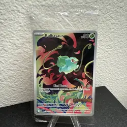 Pokemon TCG Bulbasaur 133/132 Mega Evolutions IR Stamped Promo sealed Mint - Image 3