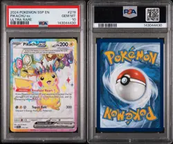 Pokemon Pikachu EX Surging Sparks #219/191 SV08 Gem Mint PSA 10 - Image 3