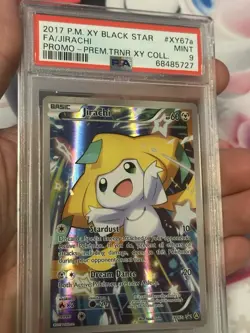 2017 Pokemon Xy Black Star Promo Fa/Jirachi #XY67a PSA 9 - Image 3