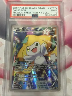 2017 Pokemon Xy Black Star Promo Fa/Jirachi #XY67a PSA 9 - Image 4