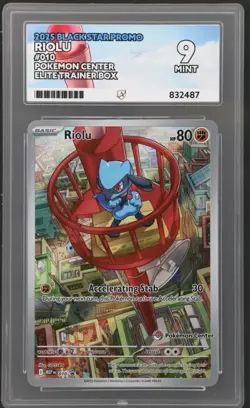 Riolu #010 Pokemon Center Stamped Promo Elite Trainer Box Mega Evolutions Ace 9 - Image 1