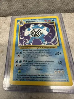 Pokemon TCG Base Set Poliwrath Holo Rare - Image 1