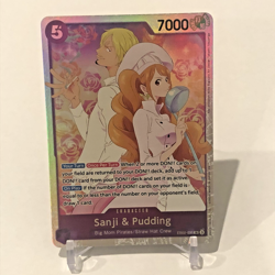One Piece TCG English Sanji and Pudding EB02-035 SR - Image 1