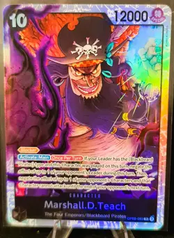 Marshall.D.Teach #OP09-093 Reprint SR ONE PIECE Tcg Card Game NM Black PK009A - Image 1
