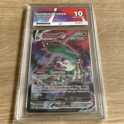 Rayquaza VMAX TG20/TG30 SWSH Silver Tempest Ace Gem Mint 10 Pokemon Card TCG - Image 1