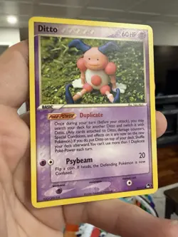 Ditto (Mr. Mime) 12/17 - Pokemon TCG Pop Series 3 Non-Holo Card LP With Crease - Image 3