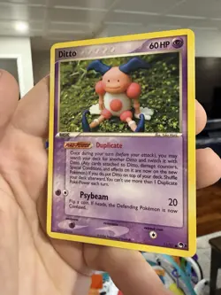 Ditto (Mr. Mime) 12/17 - Pokemon TCG Pop Series 3 Non-Holo Card LP With Crease - Image 4