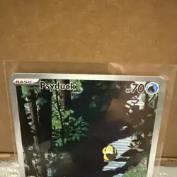 Pokemon TCG Psyduck Scarlet & Violet Holo Illustration Card 175/165 NM English - Image 2