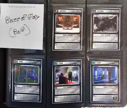 Star Trek CCG 1E Blaze of Glory Rare + Foil 63-Card Lot (missing only 5 cards) - Image 1