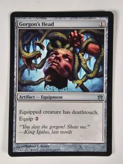 Gorgon's Head Born of the Gods MTG Magic Equipment Uncommon - We Combine Ship - Image 1