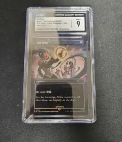 Hatsune Miku Sol Ring (1604) (Rainbow Foil) Secret Lair Drop Foil CGC 9 - Image 1