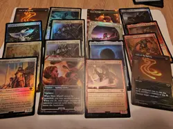 16 X Magic The Gathering Lord of the Rings Foil Common/ Uncommon Job Lot Exc con - Image 1