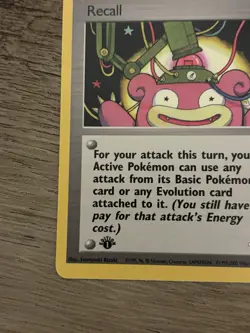 Pokemon TCG Recall Trainer Gym Heroes 1st Edition 116/132 Uncommon Regular - Image 5