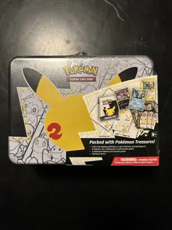 Pokemon Celebrations 25th Anniversary Collectors Chest Lunch Box Tin Sealed - Image 1