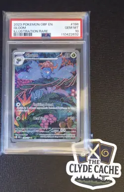 POKEMON OBSIDIAN FLAMES ILLUSTRATION RARE 198 GLOOM PSA 10 - Image 3
