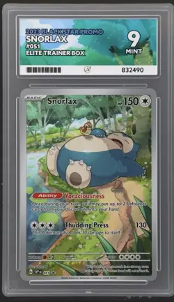 Snorlax 2023 Black Star Promo 051 Elite Trainer Box ACE 9 Pokemon TCG - Image 1