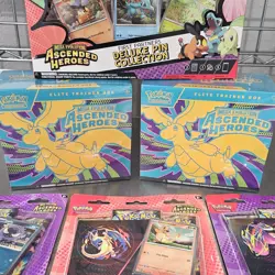 Pokemon Ascended Heroes Lot ETB X2 Deluxe Pin Collection X1 , 3-pack Blister x3 - Image 4