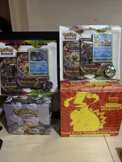 Pokemon TCG Vivid Voltage Bundle: Booster Box ETB 3 Pack Blisters - Image 1