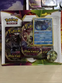 Pokemon TCG Vivid Voltage Bundle: Booster Box ETB 3 Pack Blisters - Image 2