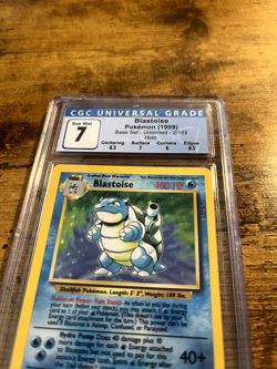 1999 Pokemon Base Set Unlimited Blastoise Holo 2/102 BGS 7 NEAR MINT WOTC - Image 3