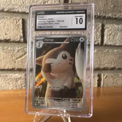 Pokemon TCG Furret CGC 10 Illustration Rare Holo Sv09: Journey Together 168/159 - Image 1