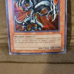 Yu-Gi-Oh! Red-Eyes Black Metal Dragon Forbidden Memories Promo FMR-001 - Image 4