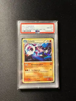 Lucario - 14/95 - Shattered Cracked Ice Holo Rare Call of Legends PSA 8 MT Card - Image 1