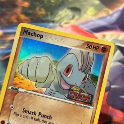 Machop ~ 53/108 ~ Holo ~ EX POWER KEEPERS ~ NEAR MINT + ~ Pokemon Card - Image 2