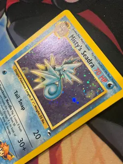 Misty's Seadra 9/132 Gym Heroes Holo Unlimited Pokemon Card - Image 2