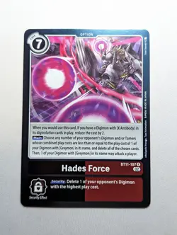 Digimon Card Dimensional Phase Hades Force BT11-107 R - Image 1