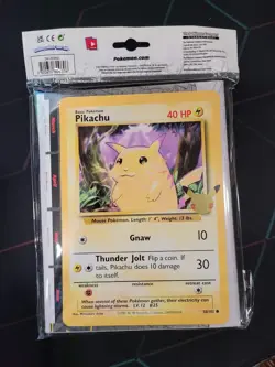 Pokemon 25th Anniversary First Partner Collector’s Binder Train On Pikachu NEW 820650809606 - Image 3