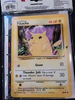 Pokemon 25th Anniversary First Partner Collector’s Binder Train On Pikachu NEW 820650809606 - Image 4