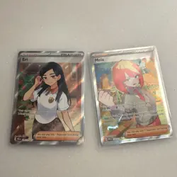 Pokemon TCG Eri Mela Supporter Trainer Holo Lot 2 Cards Nintendo English - Image 1