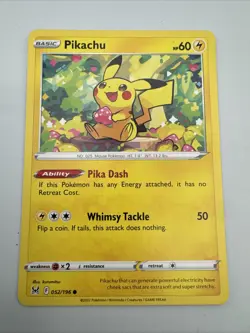 Pikachu 052/196 Lost Origin Pokemon Card NM - Image 1